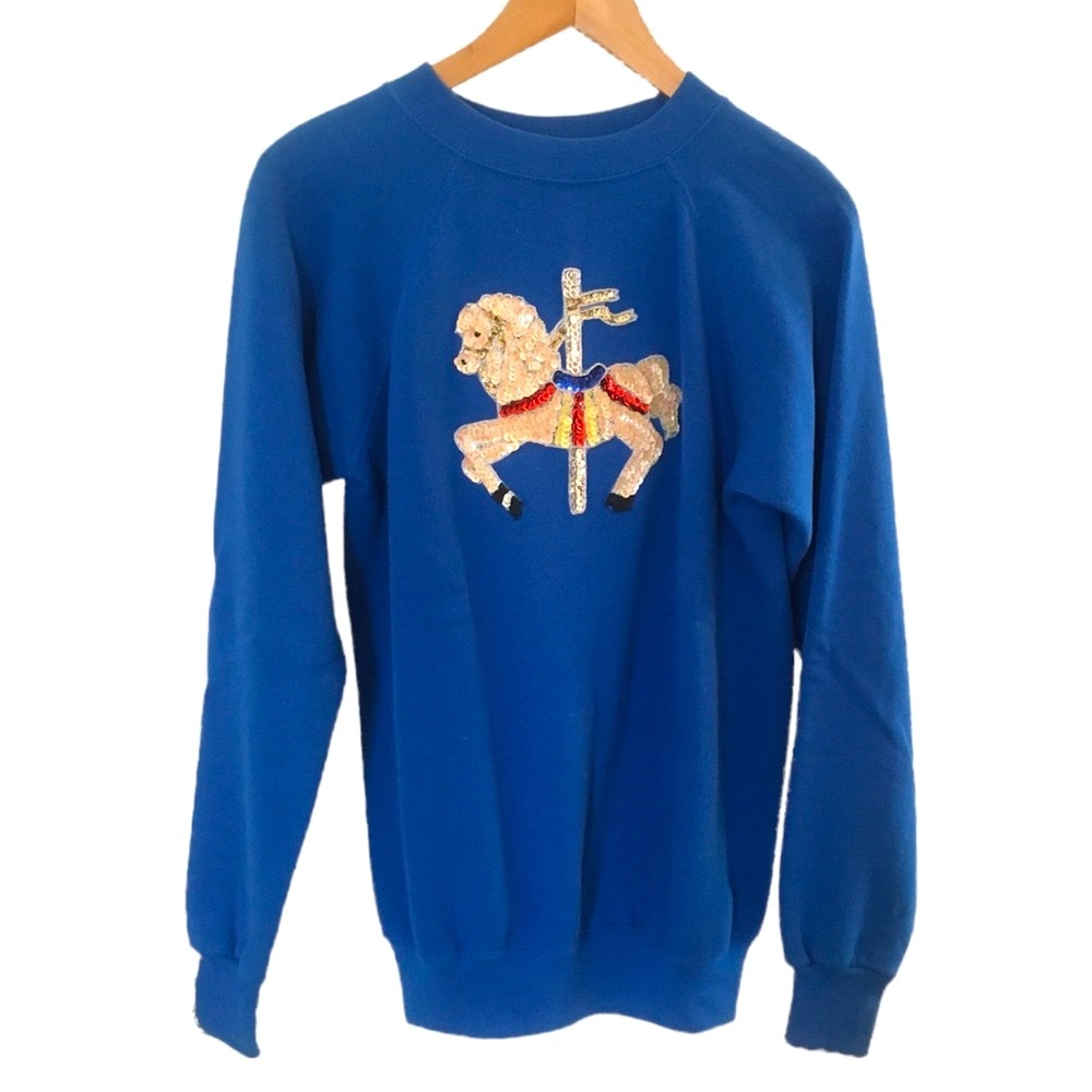 VTG Merry go round horse sweatshirt